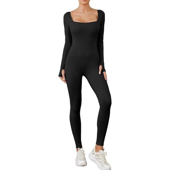 Unbranded Pants - Yoga Sexy Unitard Jumpsuit Womens Sz S Active Ribbed Workout Exercise Athleisure